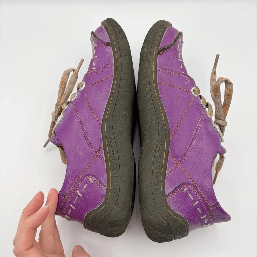 TMA Shoes Women's 10 - 10.5 Sz 41 Stumble Stuff Groovy Glides Washed Leather - Picture 8 of 10